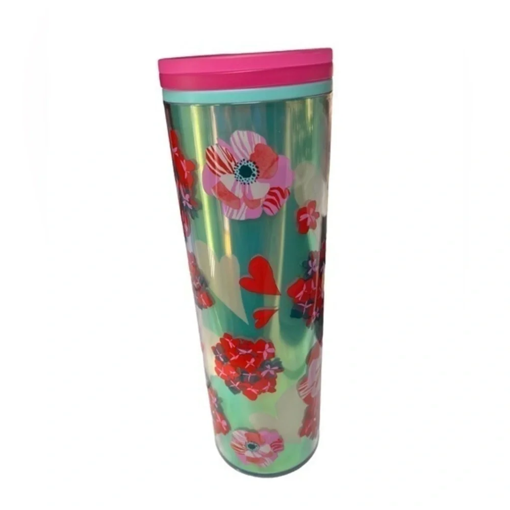 Starbucks 2024 VALENTINES hearts & flowers Tumbler Limited Edition 16 oz NEW